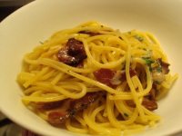 Spaghetti With Butter Parmesan and Browned Bacon Recipe ... image