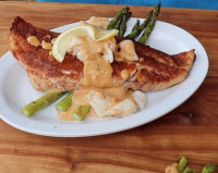 Grilled Red Snapper with Cajun Cream Sauce image