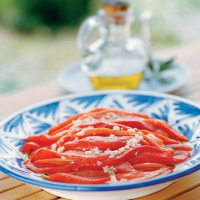 Roasted Red Peppers with Garlic and Olive Oil Recipe ... image