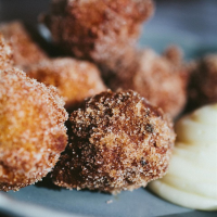 Carrot Cake Donut Holes with Cream Cheese Dip Recipe ... image