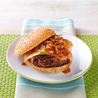 Sweet Onion BBQ Burgers Recipe: How to Make It image