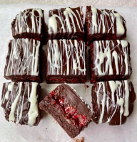 Chocolate-Covered Raspberry Brownies | Allrecipes image