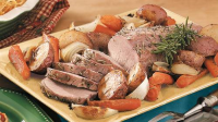 Oven-Roasted Pork and Vegetables Recipe - BettyCrocker.com image