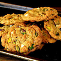 Amazing White Chocolate Chip Pistachio Cookies Recipe ... image