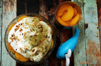 Boozy Peaches and Cream Trifle, a Matcha Made in Heaven image