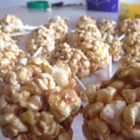 Peanut Butter Popcorn Balls Recipe | Allrecipes image