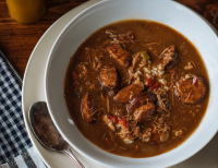 Isaac Toups' Chicken and Sausage Gumbo Recipe by Jacqui ... image