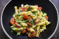 Campanelle Pasta with Sweet Corn, Tomatoes and Basil ... image