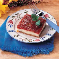 Rhubarb Cheesecake Dessert Recipe: How to Make It image