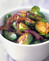 Brussels Sprouts with Vinegar-Glazed Red Onions | Martha ... image