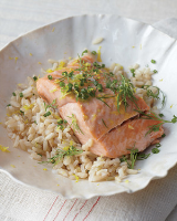 Steamed Salmon with Fresh Herbs and Lemon Recipe | Martha ... image
