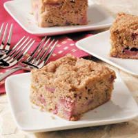 RHUBARB COFFEE CAKE WITH CRUMB TOPPING RECIPES