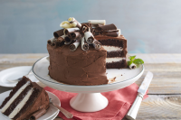 Chocolate-Mint Whipped Cream Cake Recipe | Southern Living image