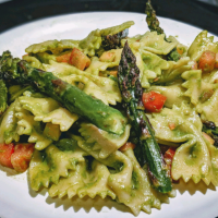 Italian Vegetable Fusilli with Basil Mint Pesto Recipe ... image