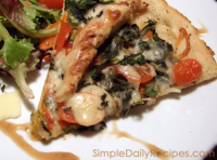 Chicken and Spinach Pizza | Just A Pinch Recipes image