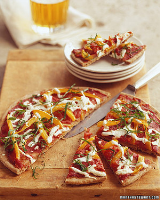 Pita Pizza Recipe | Martha Stewart image