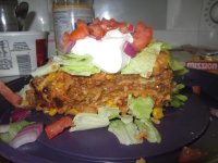 TACO PIE WITH TORTILLAS AND REFRIED BEANS RECIPES