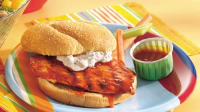 Grilled Buffalo Chicken Sandwiches Recipe - BettyCrocker.com image
