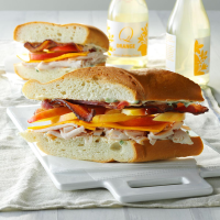 Bacon-Turkey Subs Recipe: How to Make It - Taste of Home image