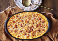 BAKED MACARONI AND CHEESE WITH BACON AND BREADCRUMBS RECIPES