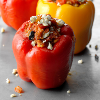 Sausage and Blue Cheese Stuffed Peppers Recipe: How to Make It image