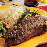 Peppercorn Steaks Recipe: How to Make It - Taste of Home image