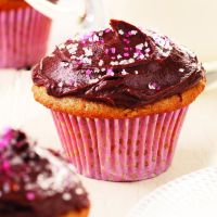 Vanilla Cupcakes with Chocolate Frosting Recipe | EatingWell image