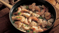 Shrimp and Scallops in Wine Sauce Recipe - BettyCrocker.com image