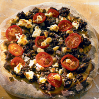 Greek Pizza with Feta Recipe | MyRecipes image