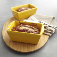 Cheddar-Stuffed Mini Meatloaves with Chipotle Glaze Recipe ... image