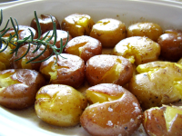 Buttery Roasted Crushed Potatoes Recipe - Food.com image