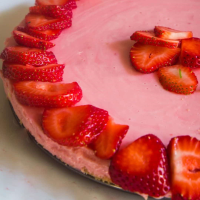 No Bake Strawberry Cheesecake Recipe - Everyday Eileen image