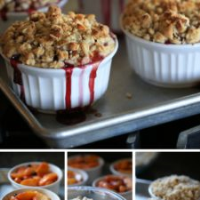 Peach and Huckleberry Crisp with Pecan Oat Crumble » https ... image