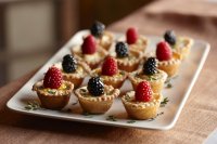 Savory Cheese Tartlets with Mixed Berries Recipe - Driscoll's image
