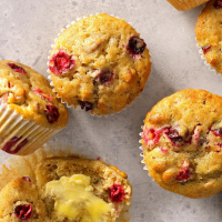 Cranberry Muffins Recipe: How to Make It - Taste of Home: Find Recipes, Appetizers, Desserts, Holiday Recipes & Healthy Cooking Tips image