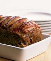 Meat Loaf With Bacon Recipe | Real Simple image