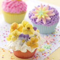 Flower Power Cupcakes Recipe: How to Make It image