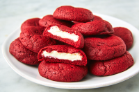 Best Inside Out Red Velvet Cookies Recipe - Delish image