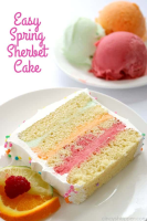Easy Spring Sherbet Cake - CincyShopper image