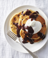 Peanut Butter and Chocolate Chip Pancakes Recipe | Real Simple image
