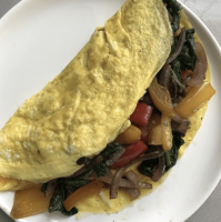 2-Egg Omelet w Spinach, Peppers, Onion & Mushrooms ... image