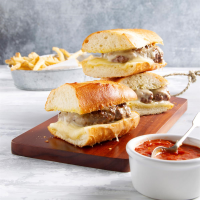 Cheesy Garlic Burgers Recipe: How to Make It image