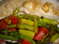 Sauteed Garlic Asparagus with red Peppers Recipe - Food.com image