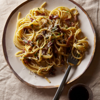 Linguine Carbonara Recipe - Quick From Scratch Pasta ... image