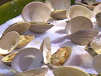 Grilled Clams with Garlic Butter Recipe | Food Network image