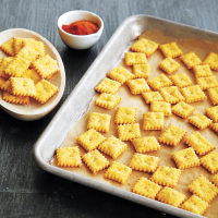 Cheddar Cheese Snack Crackers Recipe | MyRecipes image