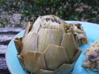 Artichokes Steamed in the Microwave Recipe - Low ... image