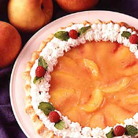 Glazed Peach Pie Recipe: How to Make It - Taste of Home image