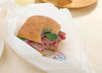 Roast Beef Sandwiches with Whole Grain Mustard and ... image