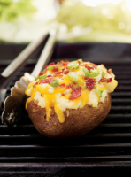 Cheesy Sliced Potatoes Recipe: How to Make It image